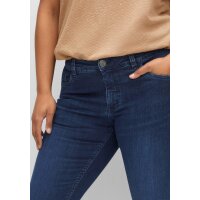 Jeans mit geschlitztem Innensaum, dark blue Denim