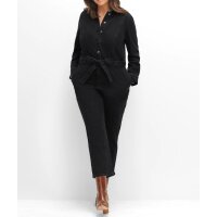 Jeansoverall, Black-Denim