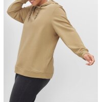 Kapuzensweatshirt m. Leomuster, cappuccino