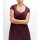Satin-Chiffon-Abendkleid m. Pailletten, aubergine