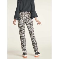 Stretch-Twillhose, leo-bedruckt