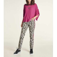 Stretch-Twillhose, leo-bedruckt