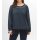 Sweatshirt mit Strasssteinen und Volant, nachtblau
