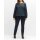 Sweatshirt mit Strasssteinen und Volant, nachtblau