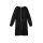 Long-Shirtjacke m. dekorativem Gürtel, schwarz