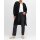 Long-Shirtjacke m. dekorativem Gürtel, schwarz