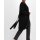 Long-Shirtjacke m. dekorativem Gürtel, schwarz