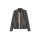 Biker-Lederjacke mit Kontraststreifen, blau-used