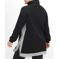 Bluza z kontrastową wstawką, czarna