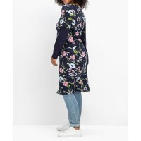 Marken-2-in-1-Jersey-Kleid, marine-bedruckt