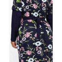 Marken-2-in-1-Jersey-Kleid, marine-bedruckt