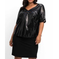Cocktailkleid im Lagenlook, m. Pailletten, schwarz