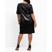 Cocktailkleid im Lagenlook, m. Pailletten, schwarz