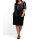 Cocktailkleid im Lagenlook, m. Pailletten, schwarz