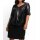 Cocktailkleid im Lagenlook, m. Pailletten, schwarz