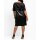 Cocktailkleid im Lagenlook, m. Pailletten, schwarz