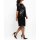 Cocktailkleid im Lagenlook, m. Pailletten, schwarz