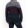 Colourblocking-Pullover m.Troyerkragen, blau-bordeaux