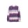 Cardigan with gradiating colours in tie-dye look, lavender