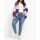 Cardigan with gradiating colours in tie-dye look, lavender