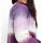 Cardigan with gradiating colours in tie-dye look, lavender