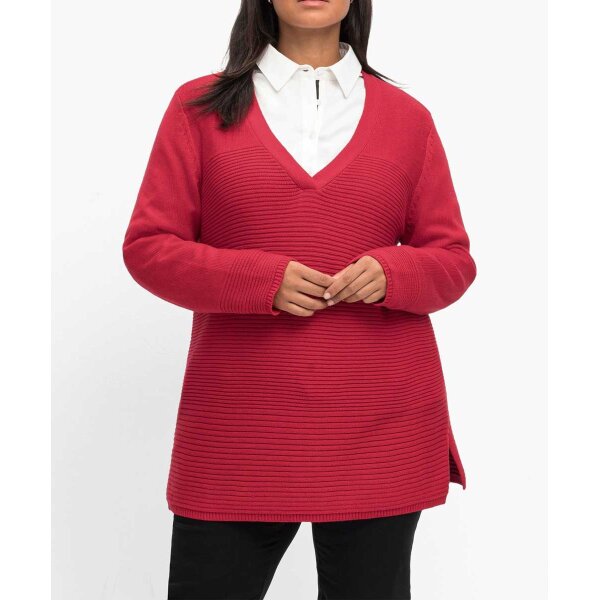 Pattern sweater, red