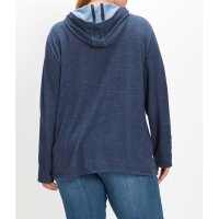 Pullover m. Kapuze und Tunnelzug, blau