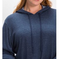 Pullover m. Kapuze und Tunnelzug, blau