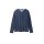 Pullover m. Kapuze und Tunnelzug, blau