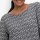 Mille fleures jersey dress, black-white