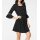 Designer-Druckkleid, schwarz-weiß
