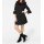 Designer-Druckkleid, schwarz-weiß