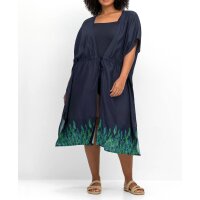Strand-Kaftan mit Bordürendruck, marine