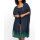Strand-Kaftan mit Bordürendruck, marine