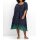 Strand-Kaftan mit Bordürendruck, marine
