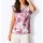 Lyocell-Blusentop, ecru-magenta-bedruckt