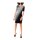 Shapewear jacquard dress, black-grey
