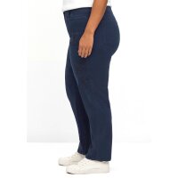 Cargohose mit Blumenstickerei, marine