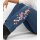 Bootcut-Jeans m. Blumenstickerei, blue Denim