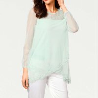 Stickerei-Shirt, mint