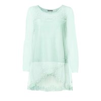 Stickerei-Shirt, mint