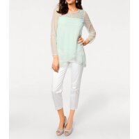 Stickerei-Shirt, mint