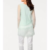 Stickerei-Shirt, mint