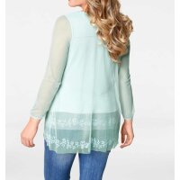 Stickerei-Shirt, mint