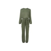 Jersey jumpsuit with cargo-pockets, khaki