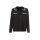 Polopullover m. Häkelverzierungen, schwarz-ecru