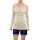 Ribbon yarn sweatshirt, white-beige