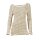 Ribbon yarn sweatshirt, white-beige