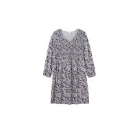 Jerseykled m. Alloverdruck, lavendel-grau
