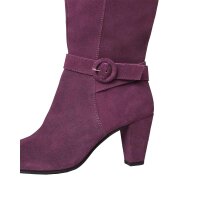 Marken-Weitschaft-Veloursleder-Stiefel, pflaume